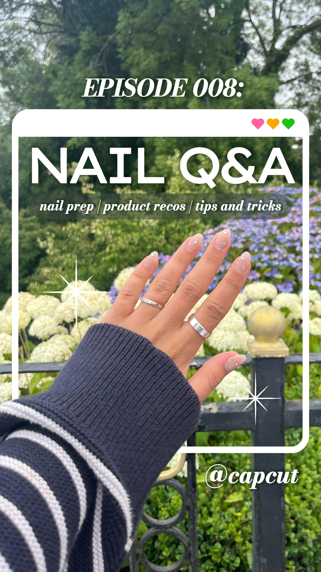 Tiktok miniature beauté et soins des ongles Q & R affiche tiktok