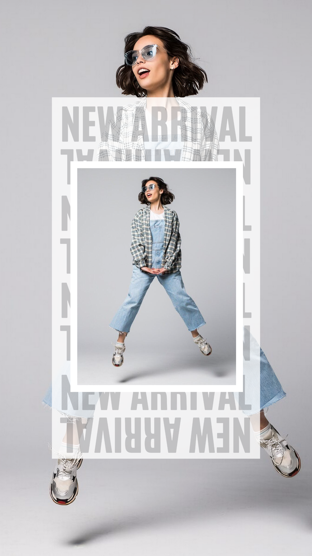 Clothing and Shoes Marketing Poster Instagram Story Denim