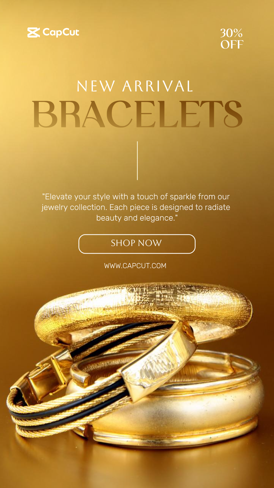 Jewelry and Accessories Bracelets Story Marketing Poster