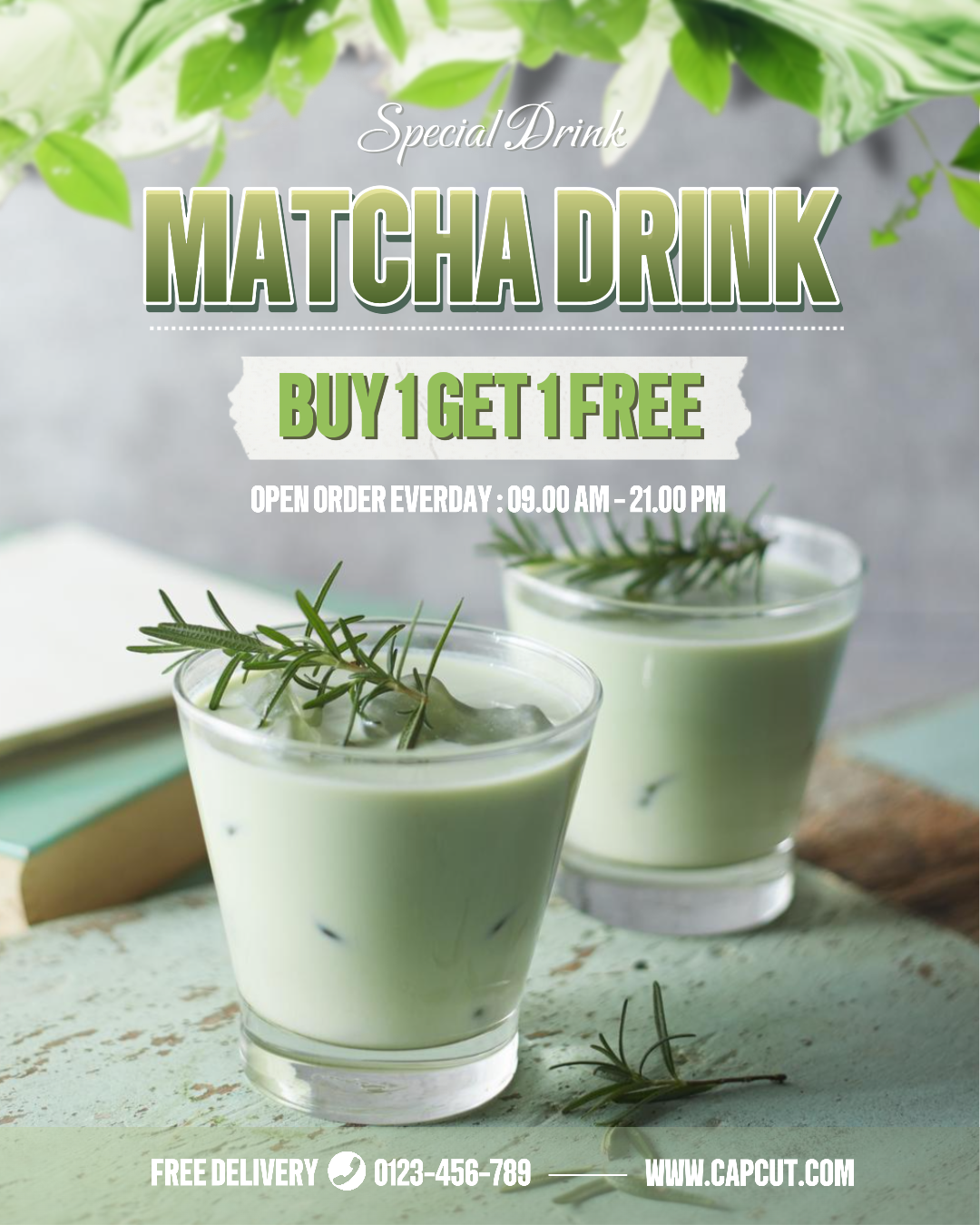 Publication Instagram de boissons fraîches