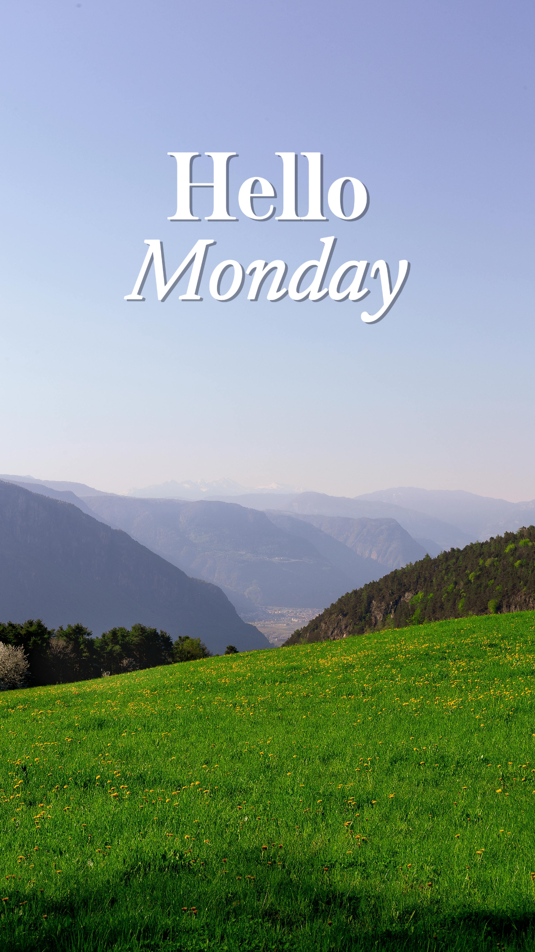 Wallpaper creative poster mountains