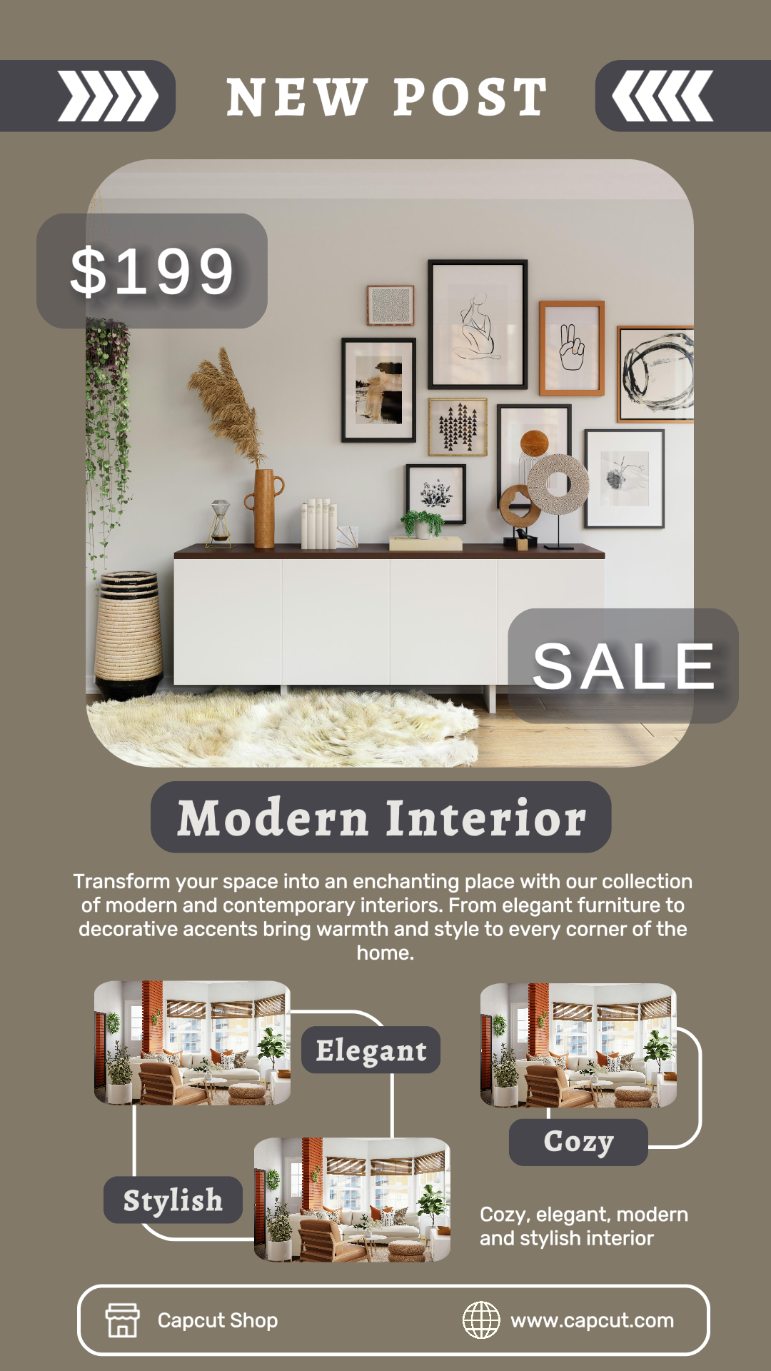 Haushalt - Instagram Story Modernes Interieur Minimalistisch