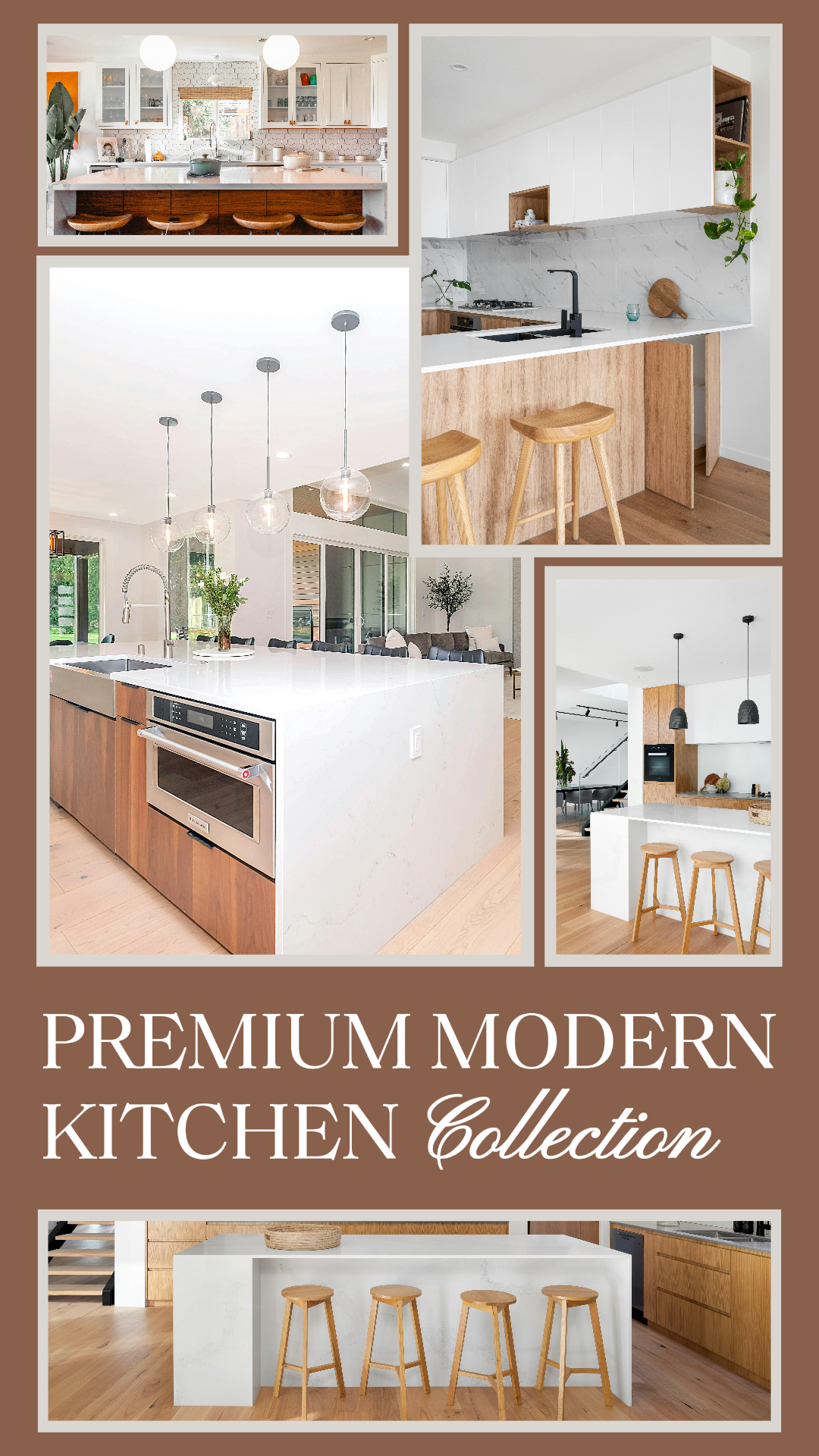Minimalist Collage Marketing Poster Instagram Story Household Brown