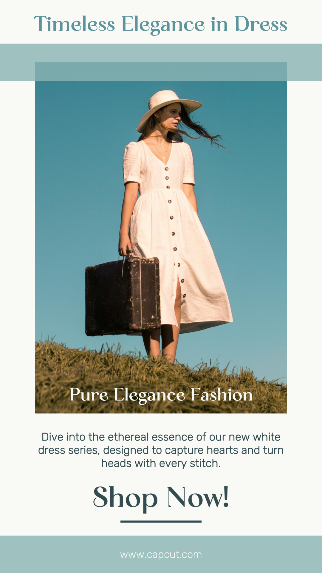 Clothing and Shoes Marketing Poster Timeless Elegance