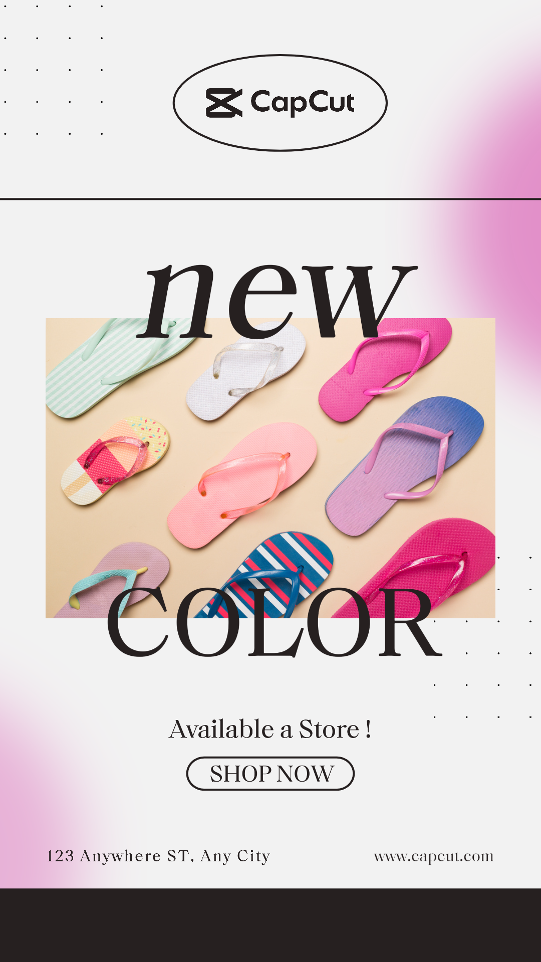 Shoes Marketing Poster Fashion Promotion Instagram Story