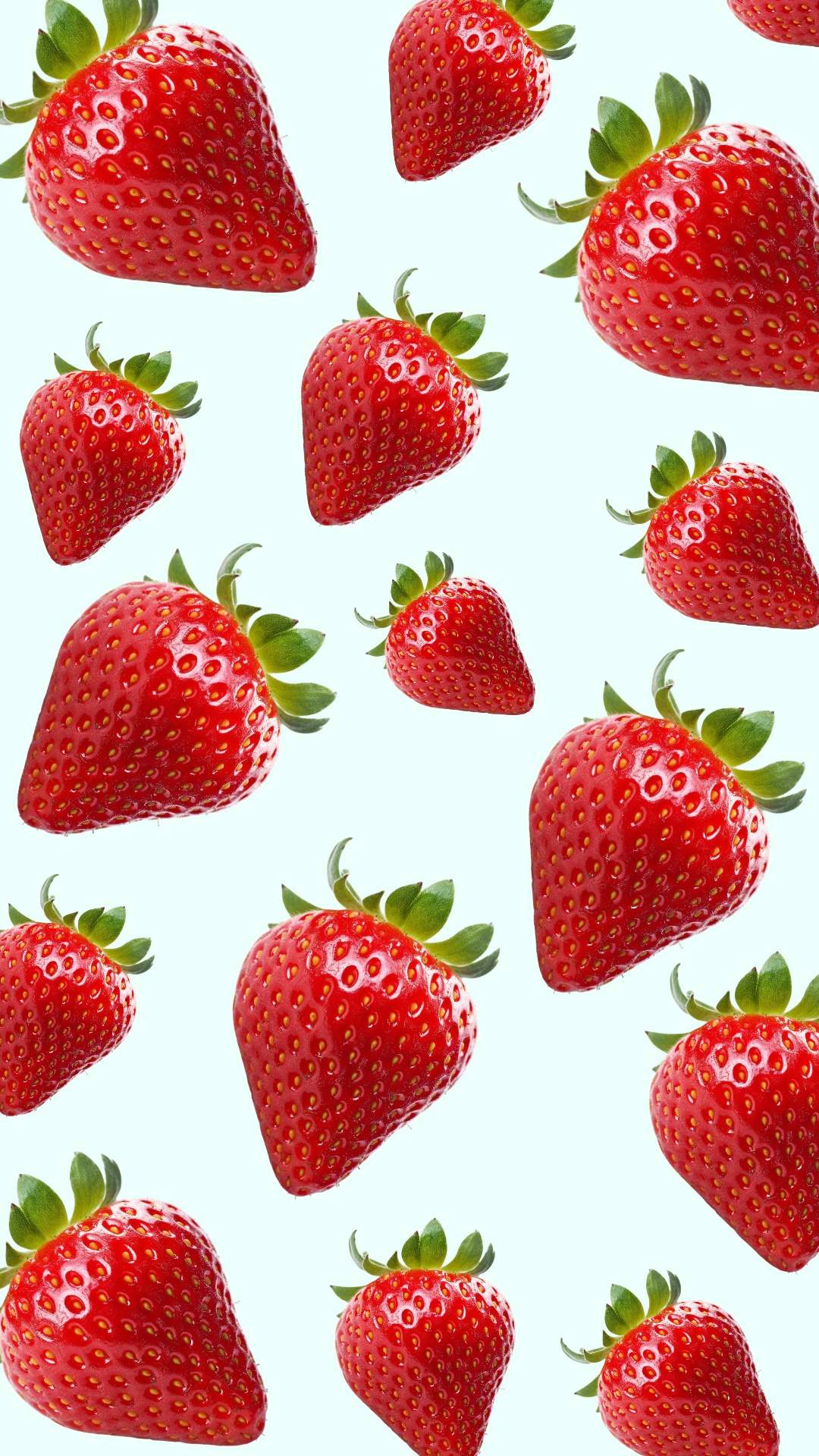 Papel de parede Criativo cartaz Morango Padrão