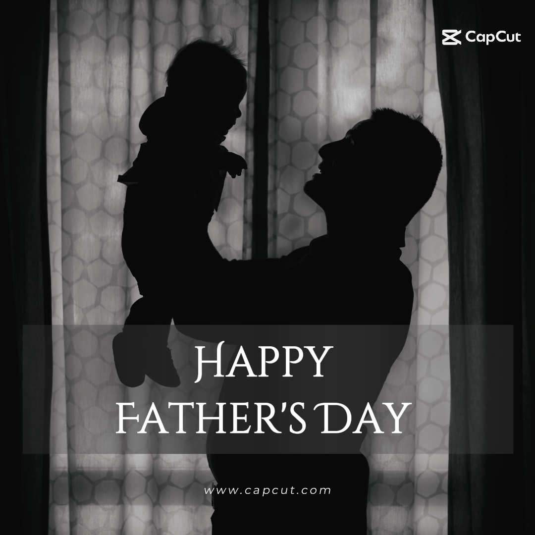 Póster creativo del día del padre Publico en Instagram Estilo blanco y negro