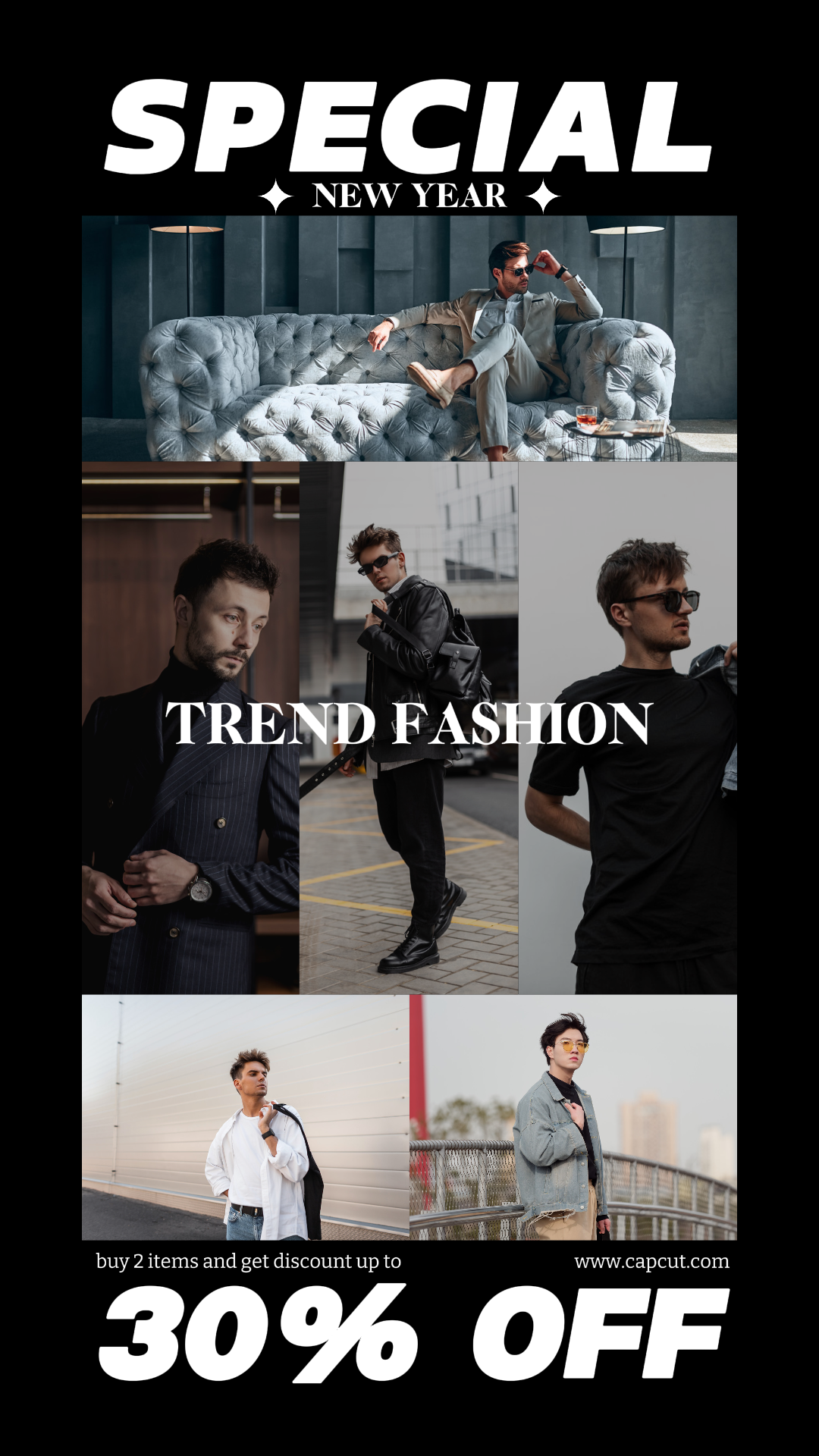 Multi images Produit Mode promo - Style noir