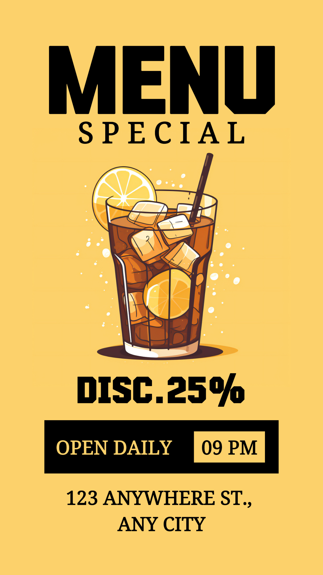 Promoción De Bebidas Especiales Historia De Instagram