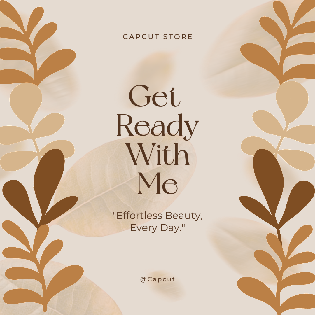 Beauty Skincare Get Ready with Me Instagram-Vorlage