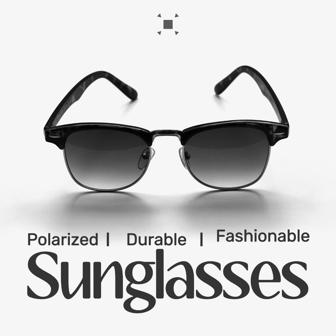 E-commerce Sunglasses Accessories Product Display Minimialist Grey