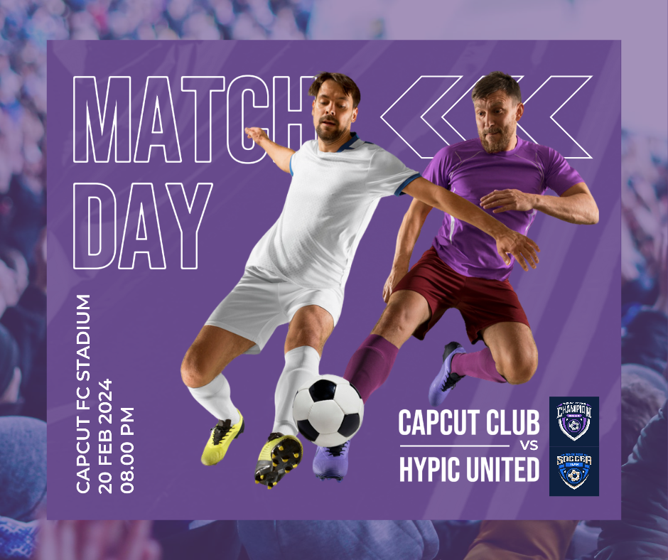 Pôster criativo do jogo de futebol do Facebook Post Matchday Banner Template