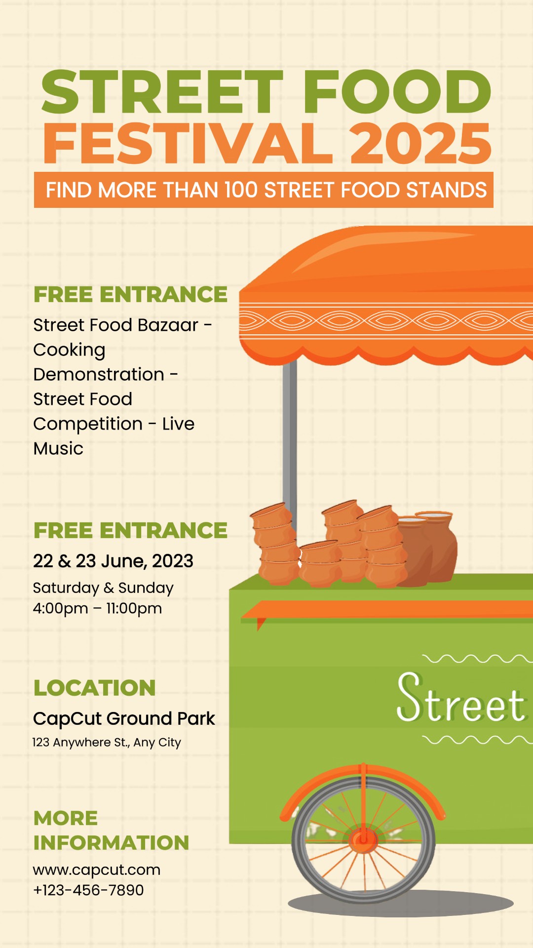 Promosi Acara Festival Makanan Jalanan 