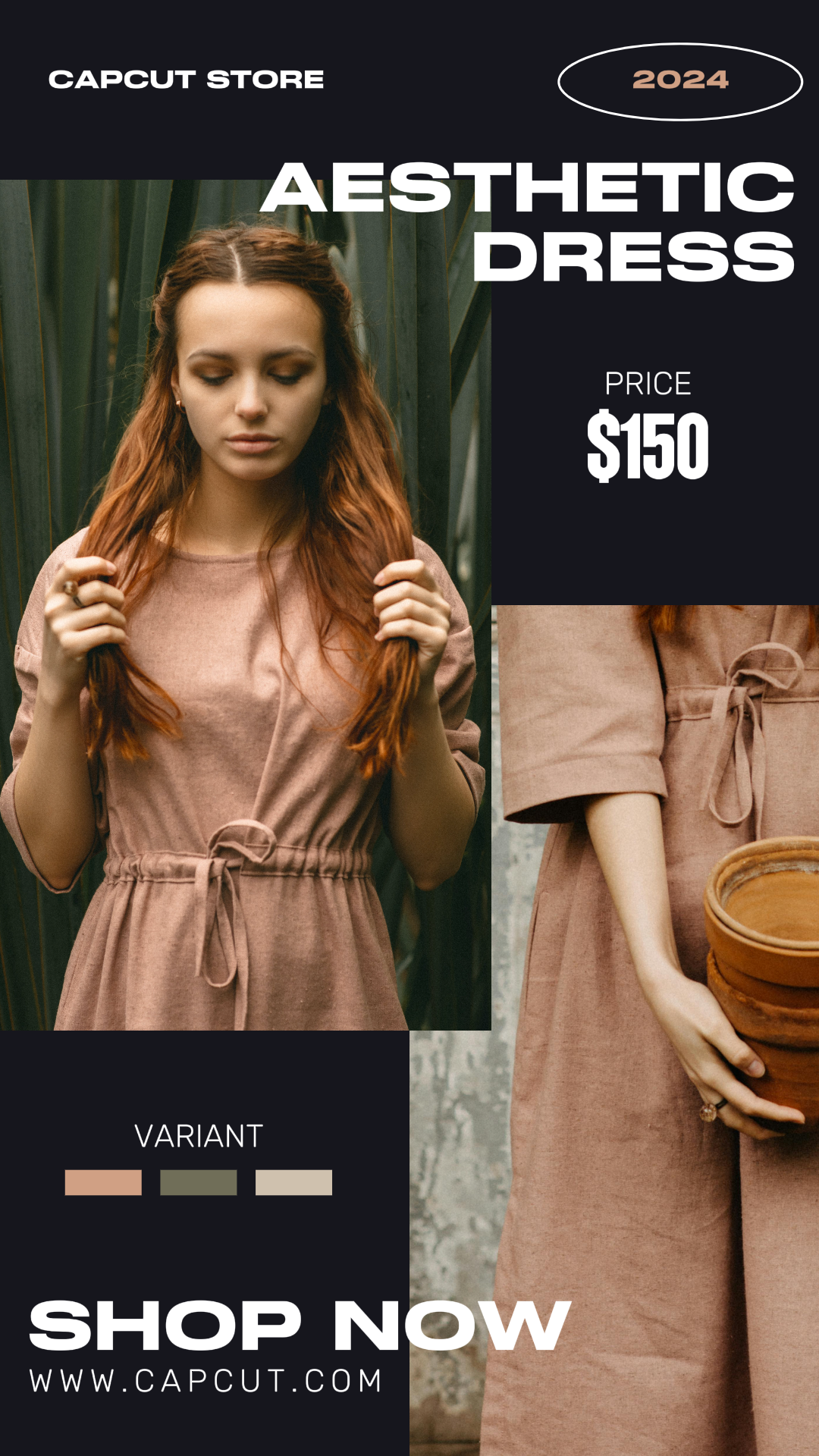 Robe de mode femme esthétique