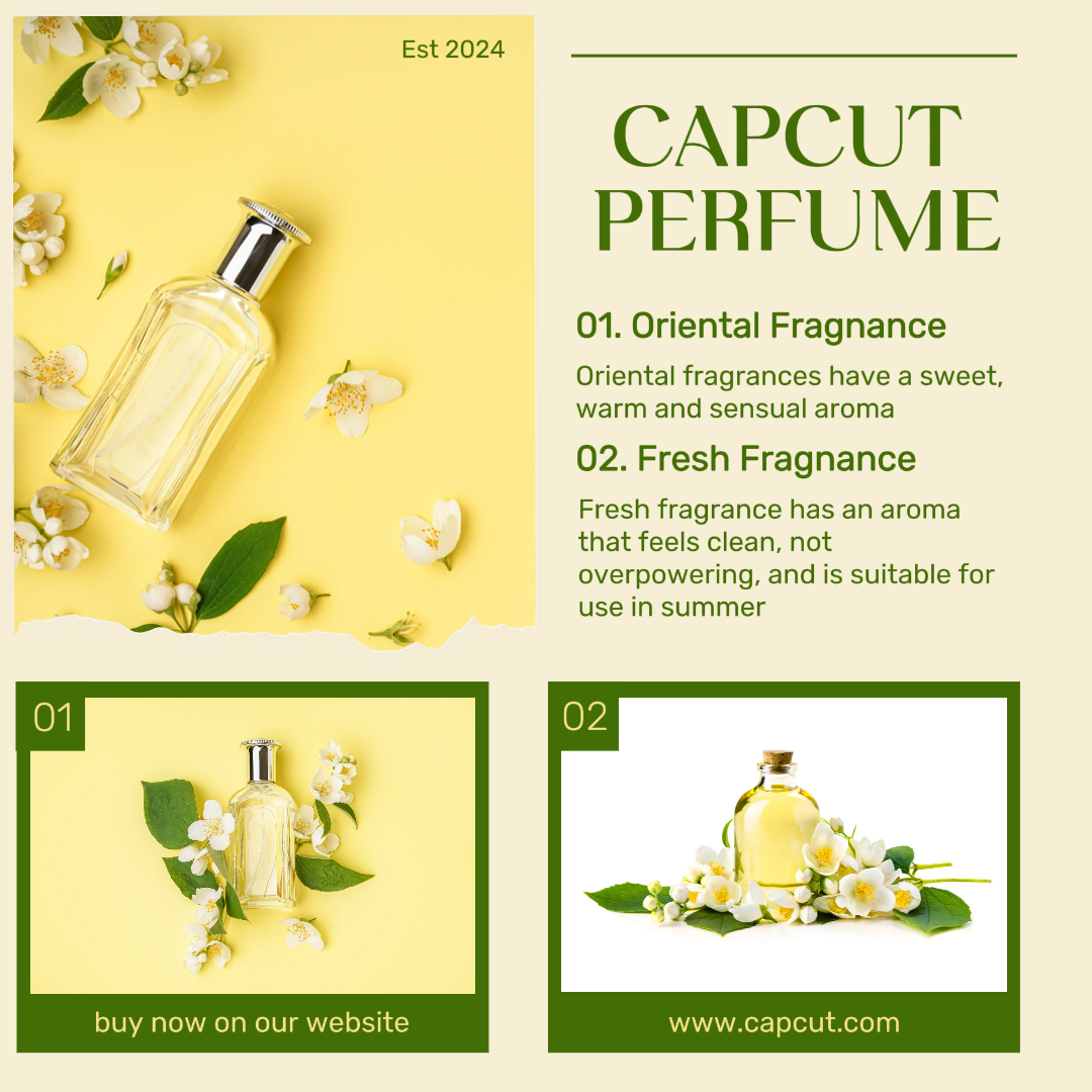 Beauty Care Marketing Poster Perfume Product Display Instagram Post