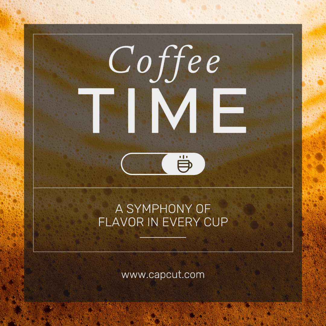 Foods & Beverage Marketing Poster coffee Product display Instagram Post