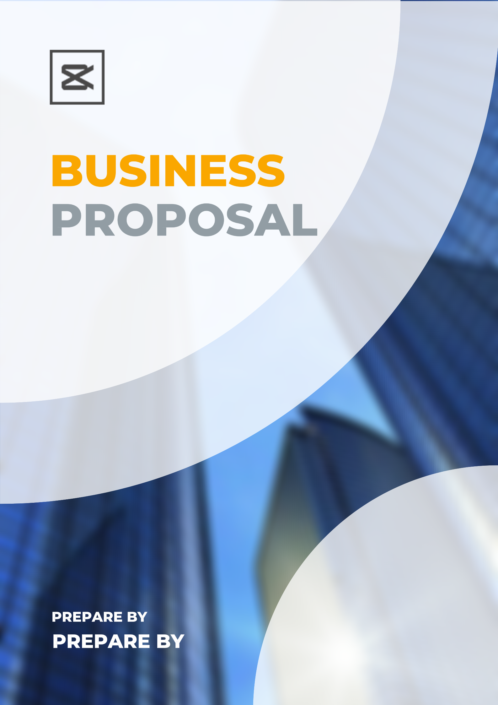 Umschlagvorschlag Business - Oval Weiß