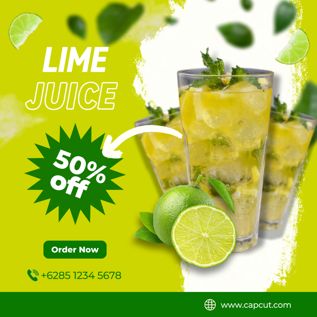 Postagem no Instagram de suco de limão