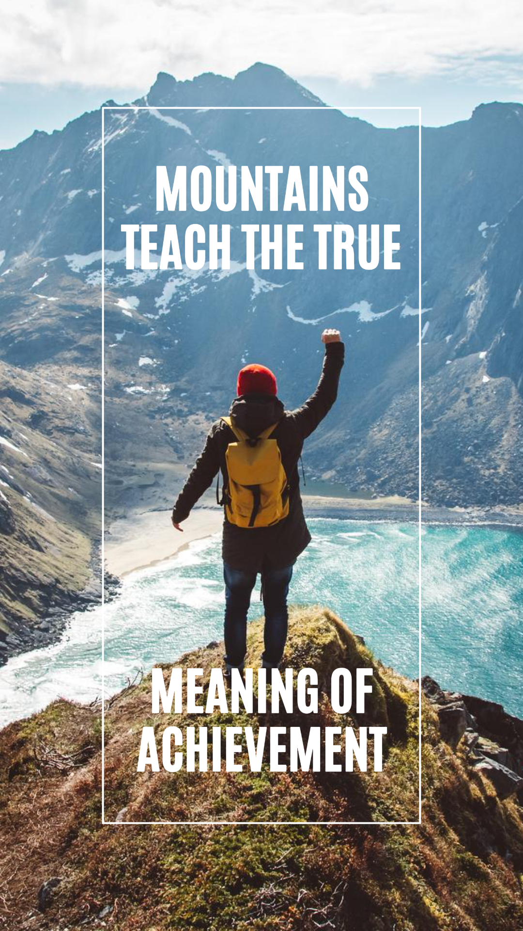 Wallpaper Creative Poster Mountains