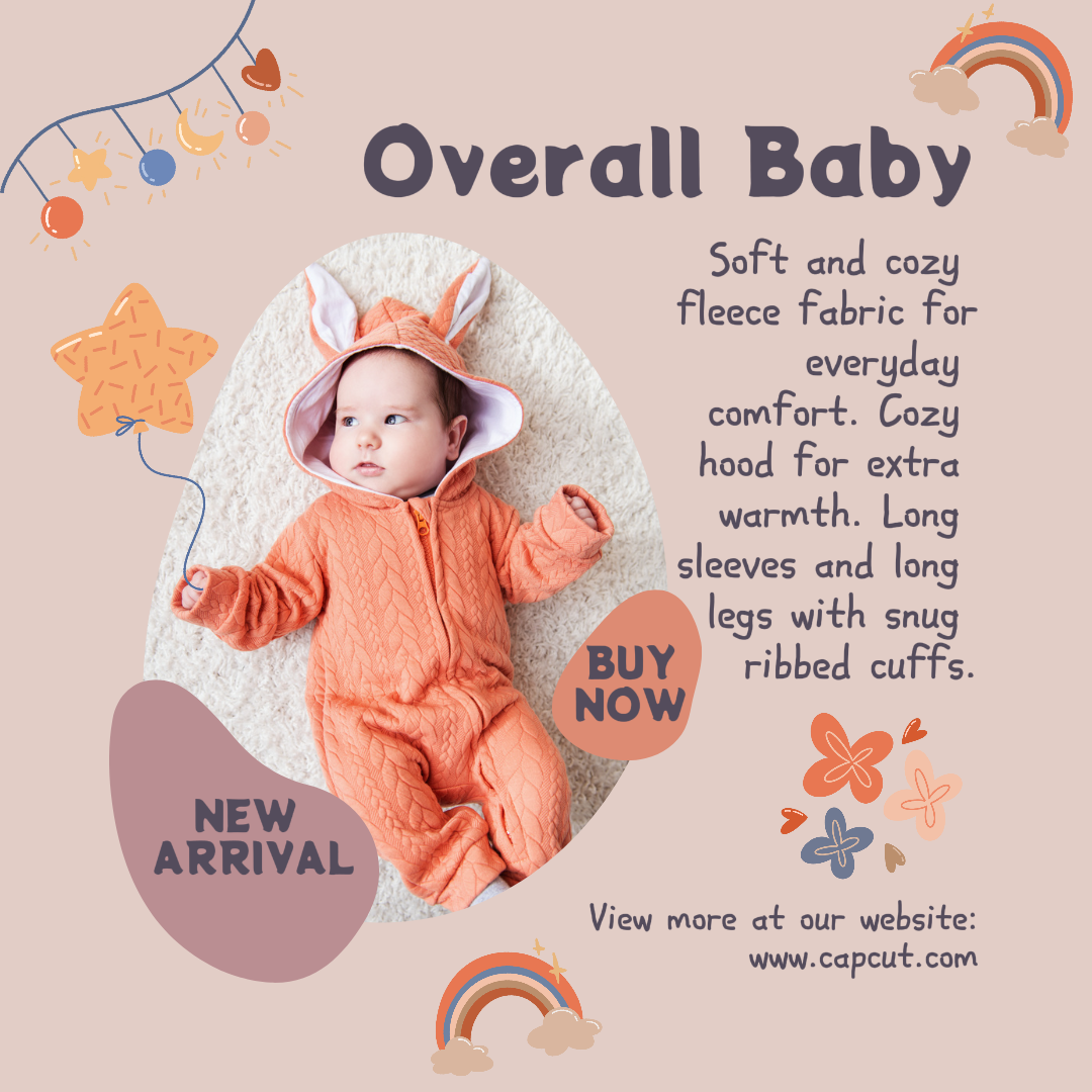 Maternal Marketing New Arrival Baby Stuff Laranja