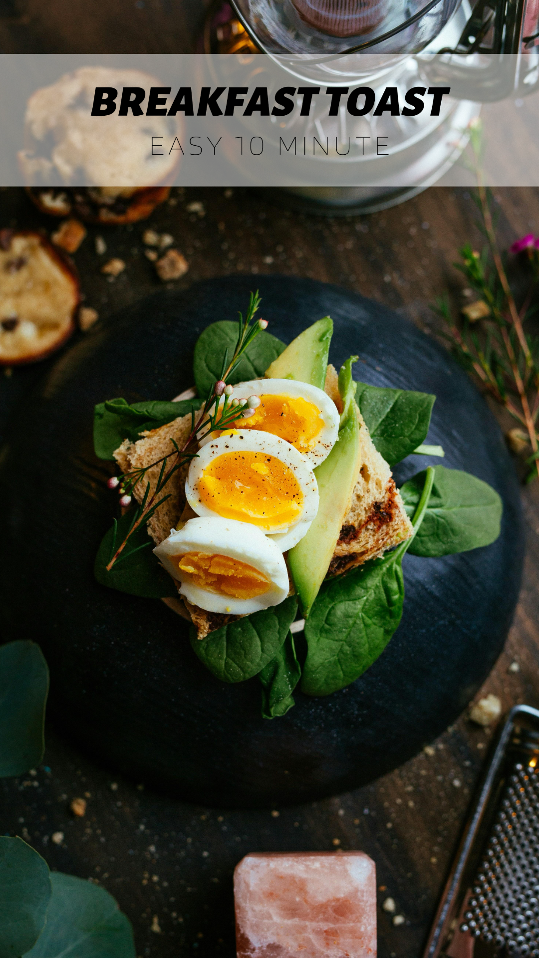 Tiktok thumbnail food daily vlog black and white