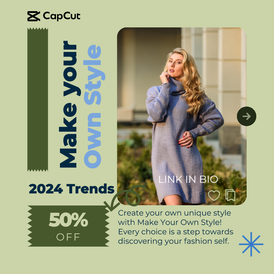E-Commerce Fashion Make Your Style Instagram Post
