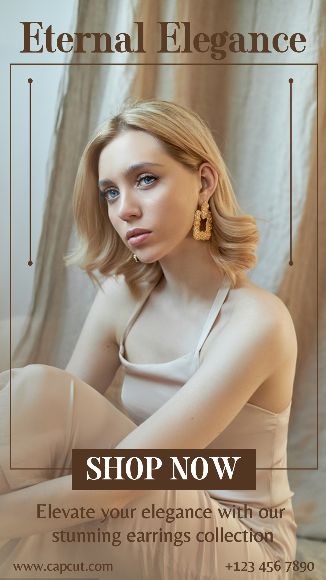 Joyas y accesorios - Cartel de marketing Elegancia eterna Historia de Instagram