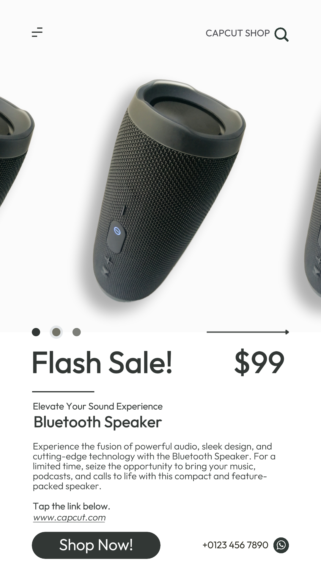 Electronic Speaker Sale Instagram Story