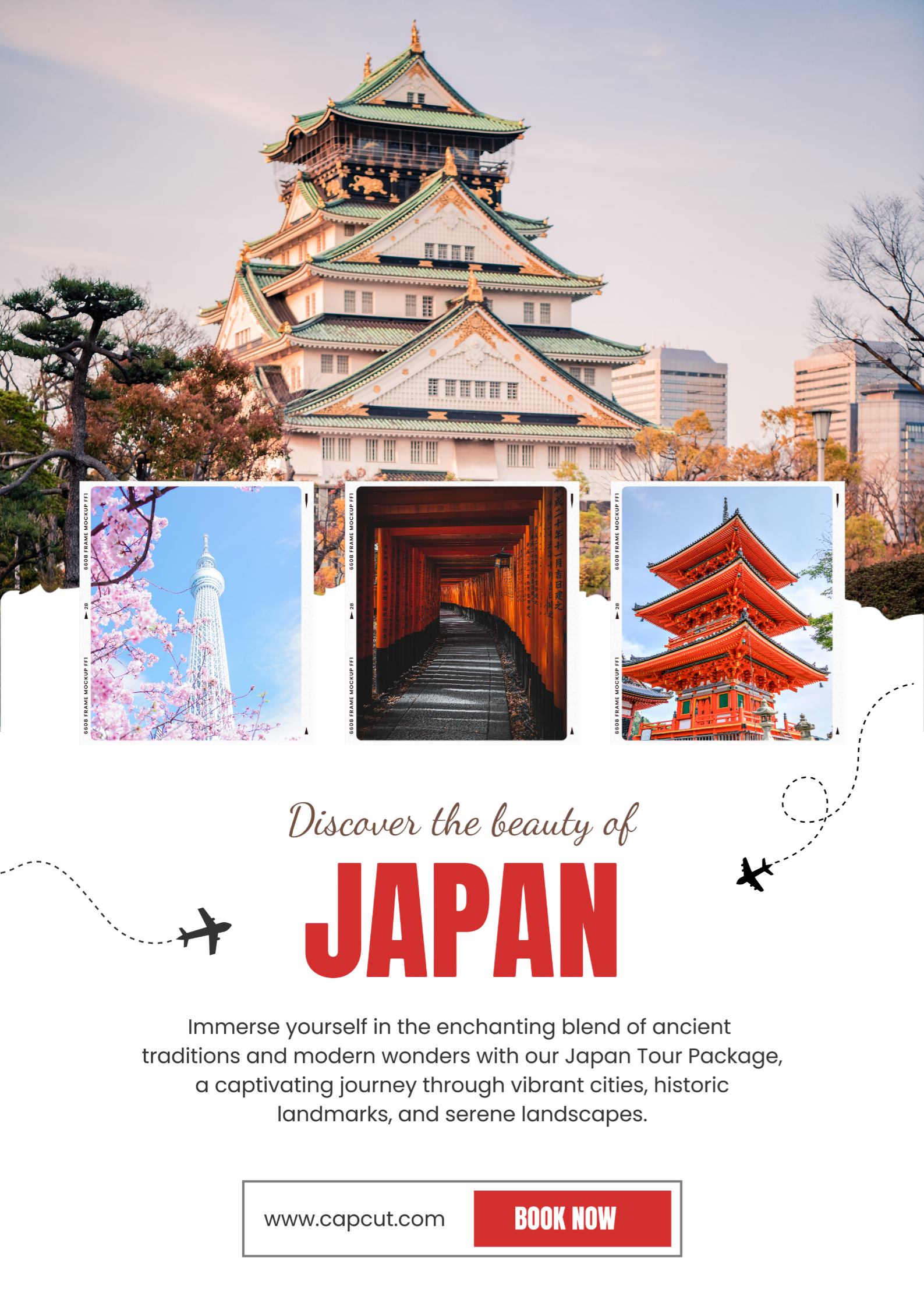 Japão Marketing Poster Travel Tour