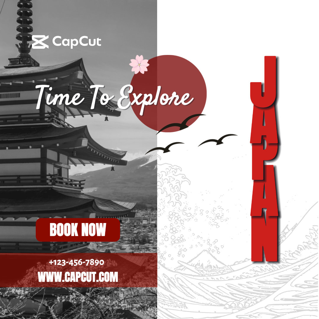 Japan Travel Creative Poster Instagram Post