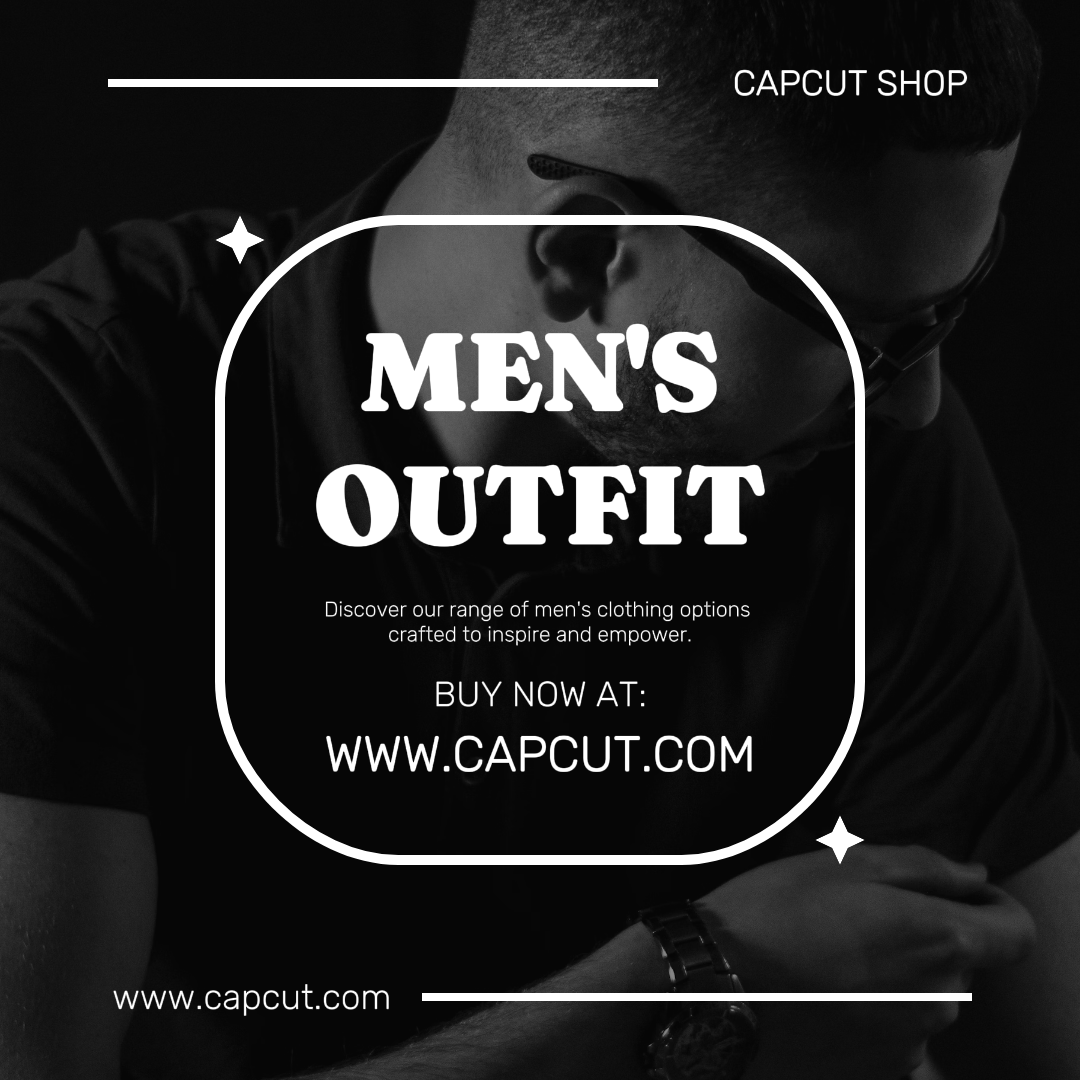 Comercialización de Ropa y Zapatos Instagram Post Detalle del Producto Outfit de Hombre