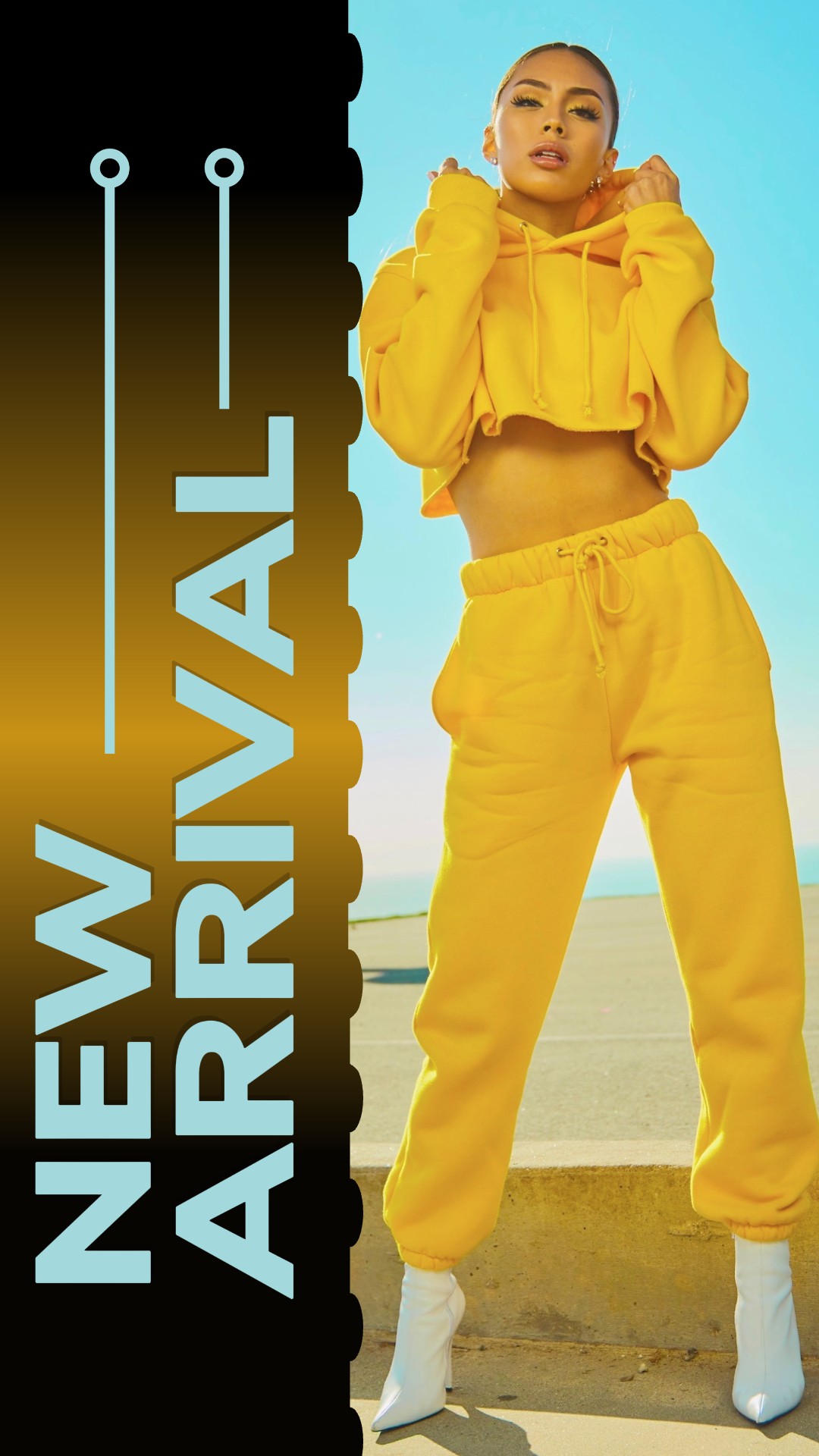 Exhibición de moda para la historia de publicación de instagram