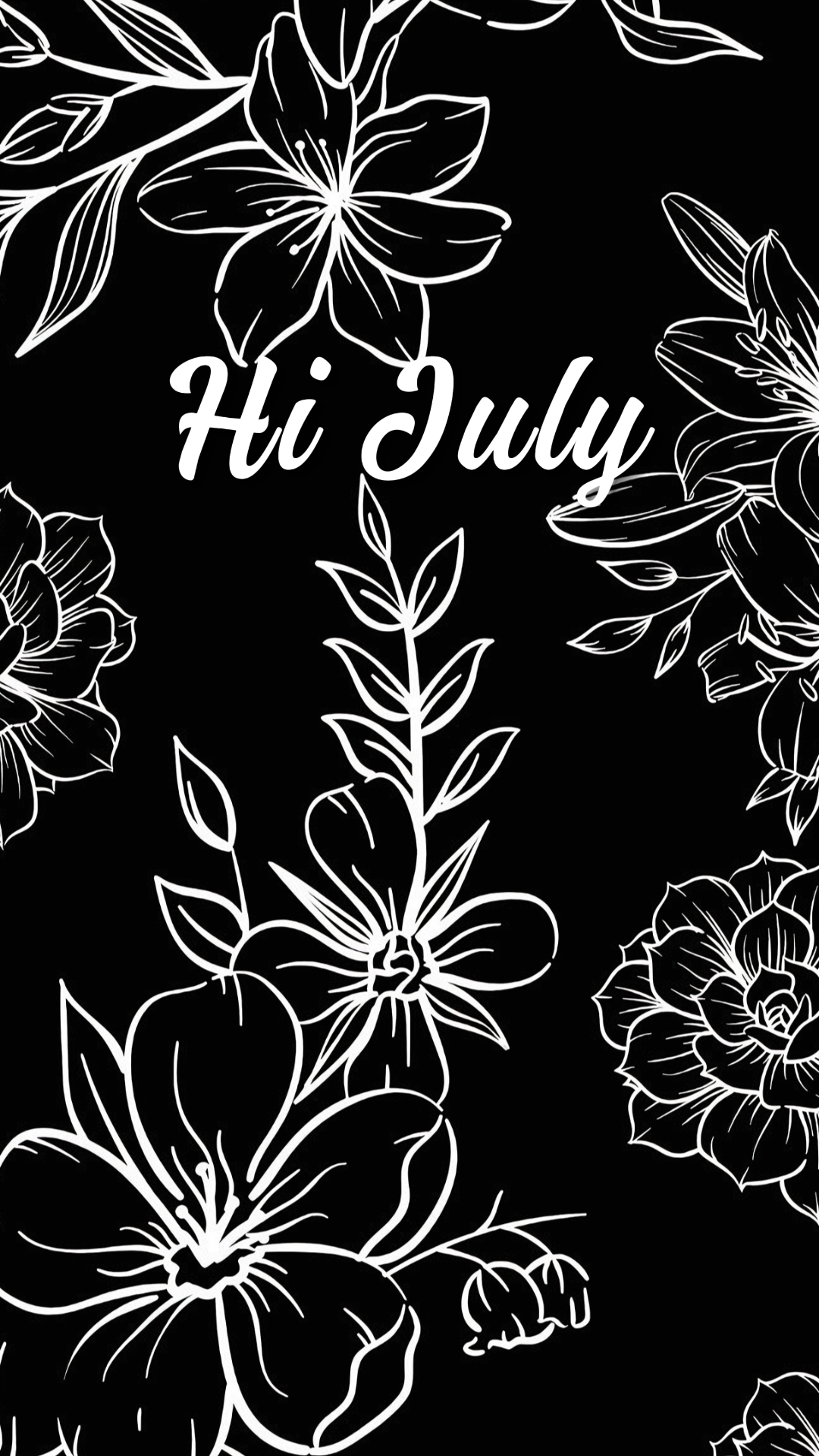 Wallpaper creative poster flower instagram story black white flower