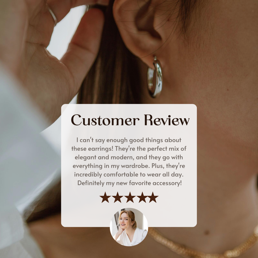 Jewelry and Accessories Jewelry Couple Earring Customer Review Instagram Post Brown