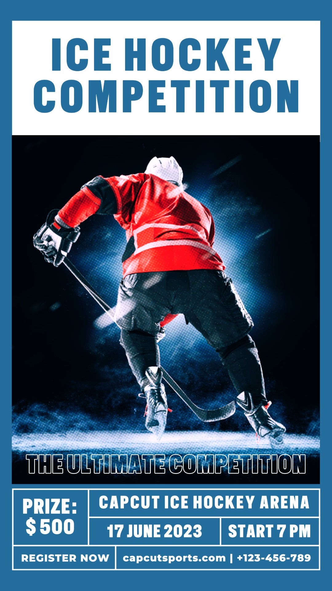 Otra Historia De Instagram De Competencia De Hockey Sobre Hielo