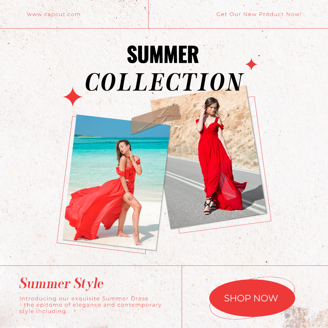 Colección Moda Verano Instagram Post Diseño Moderno