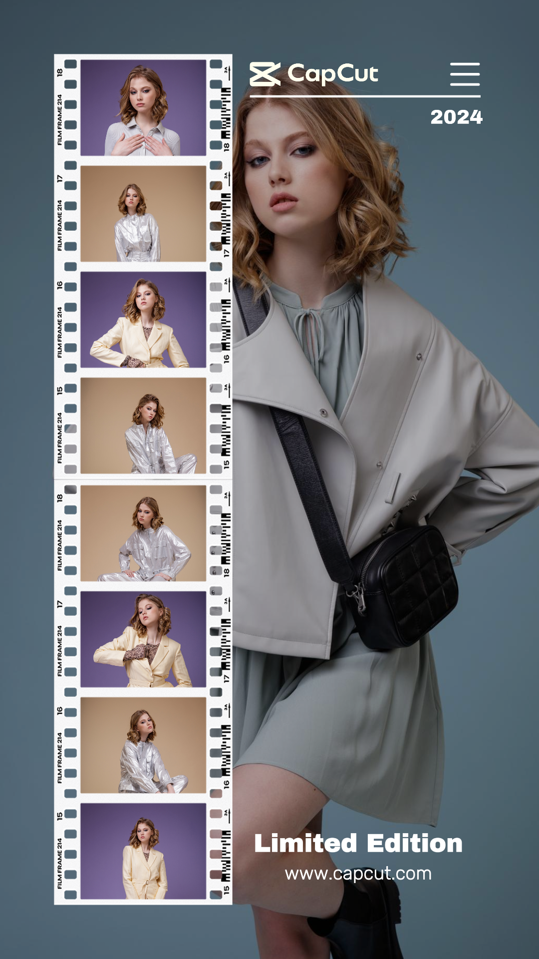 Tone On Tone Style Marketing Poster Limited Edition Instagram Story Purple and Cream