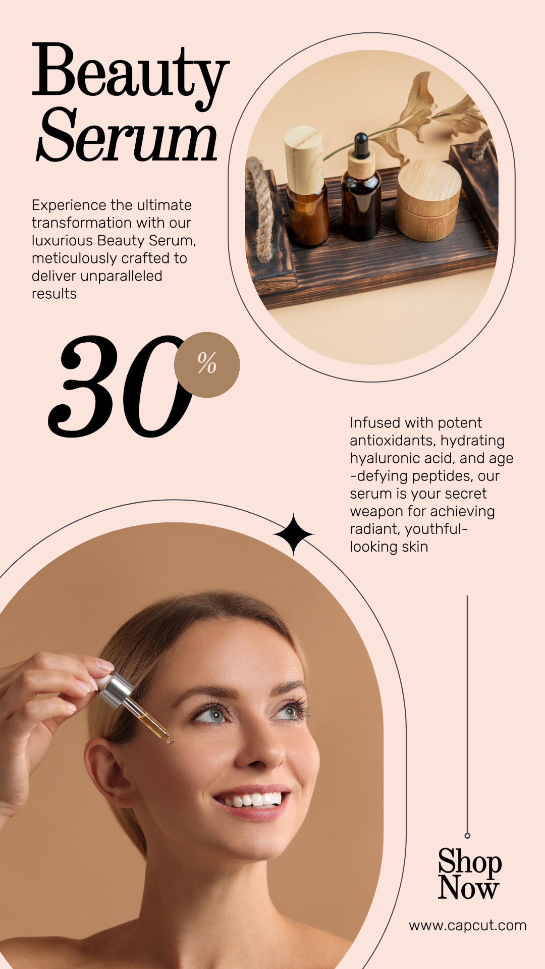 Poster Pemasaran Perawatan Kecantikan Perawatan Kulit Serum Sale Instagram Story