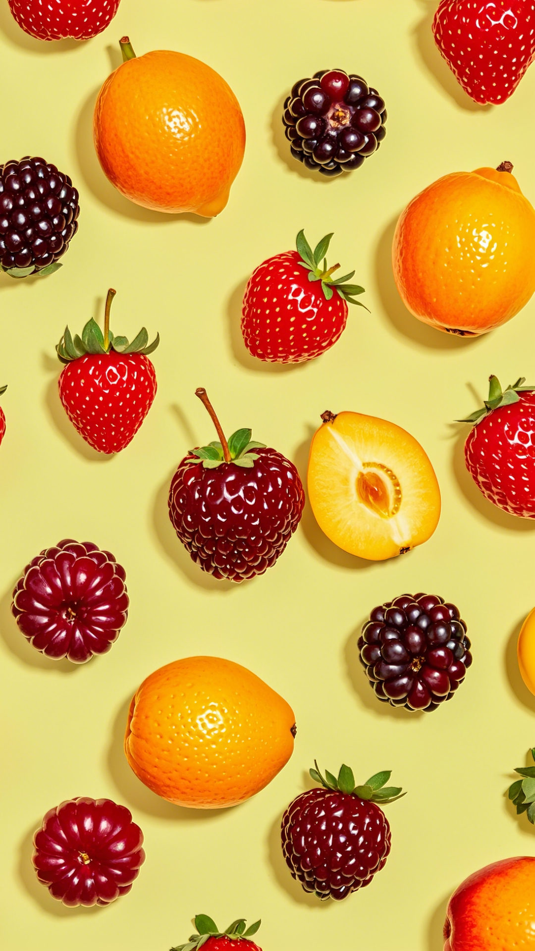 Wallpaper buah poster kreatif