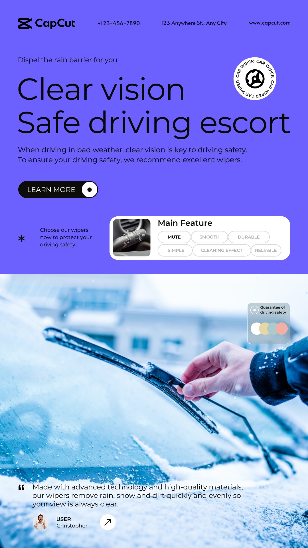 Auto parts Wipers Publicity Simple