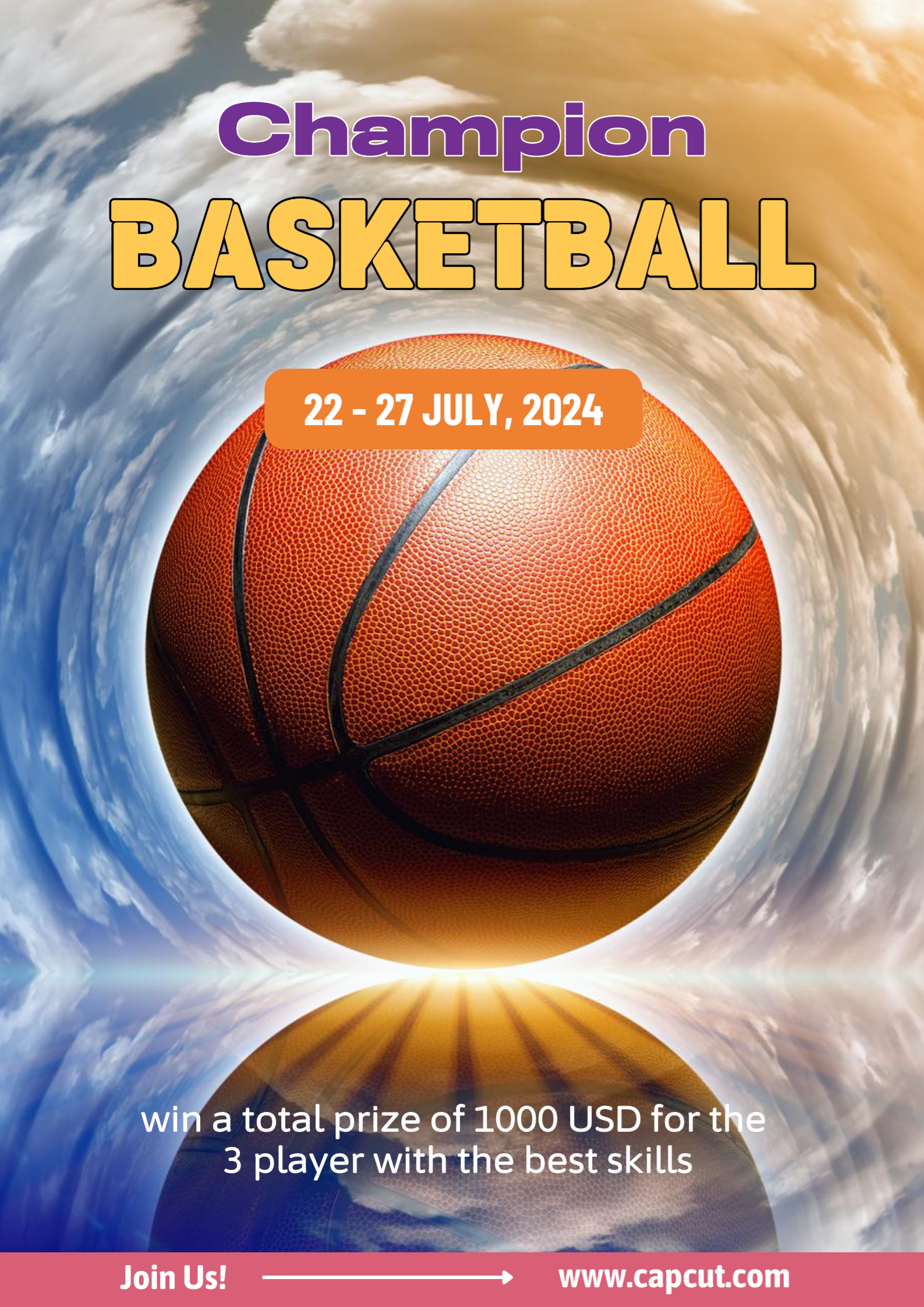 Juara basket Poster Kampus Non-pemasaran