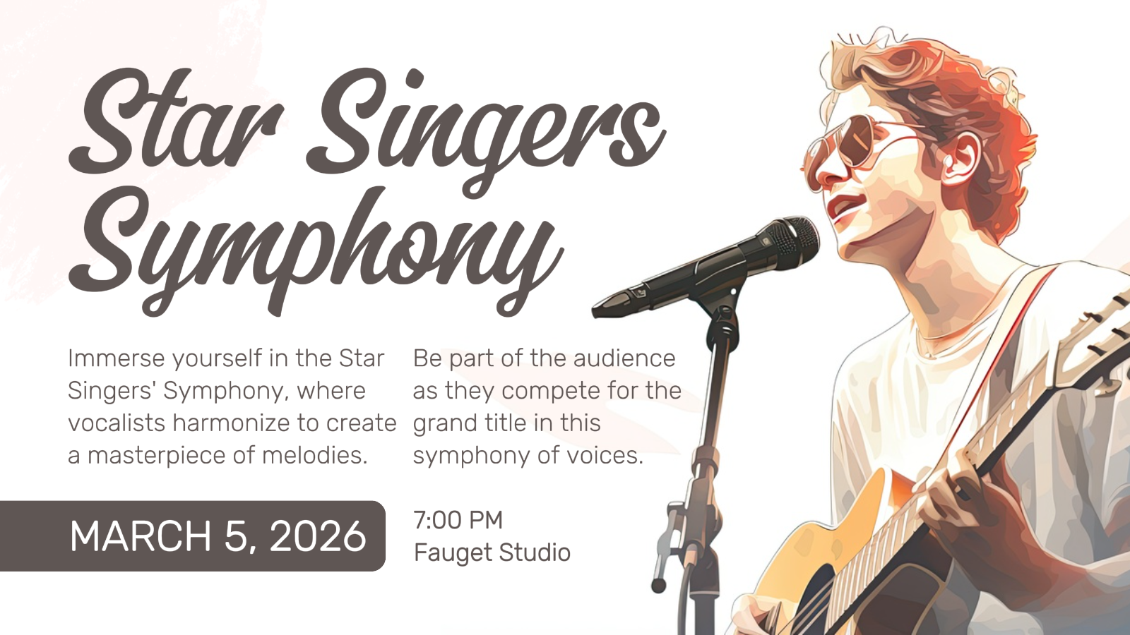 Entertainment Singing Competition Twitter Post