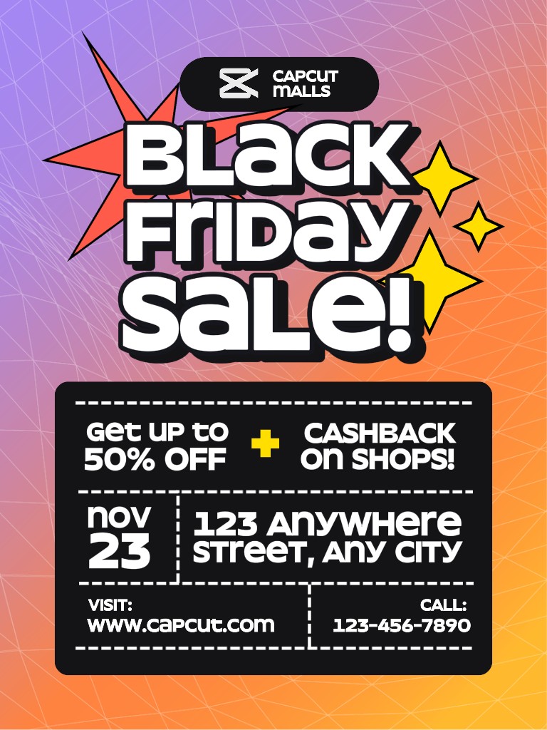 Póster de venta del viernes negro