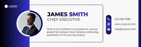 Non-marketing Email Header Dark Blue Professional