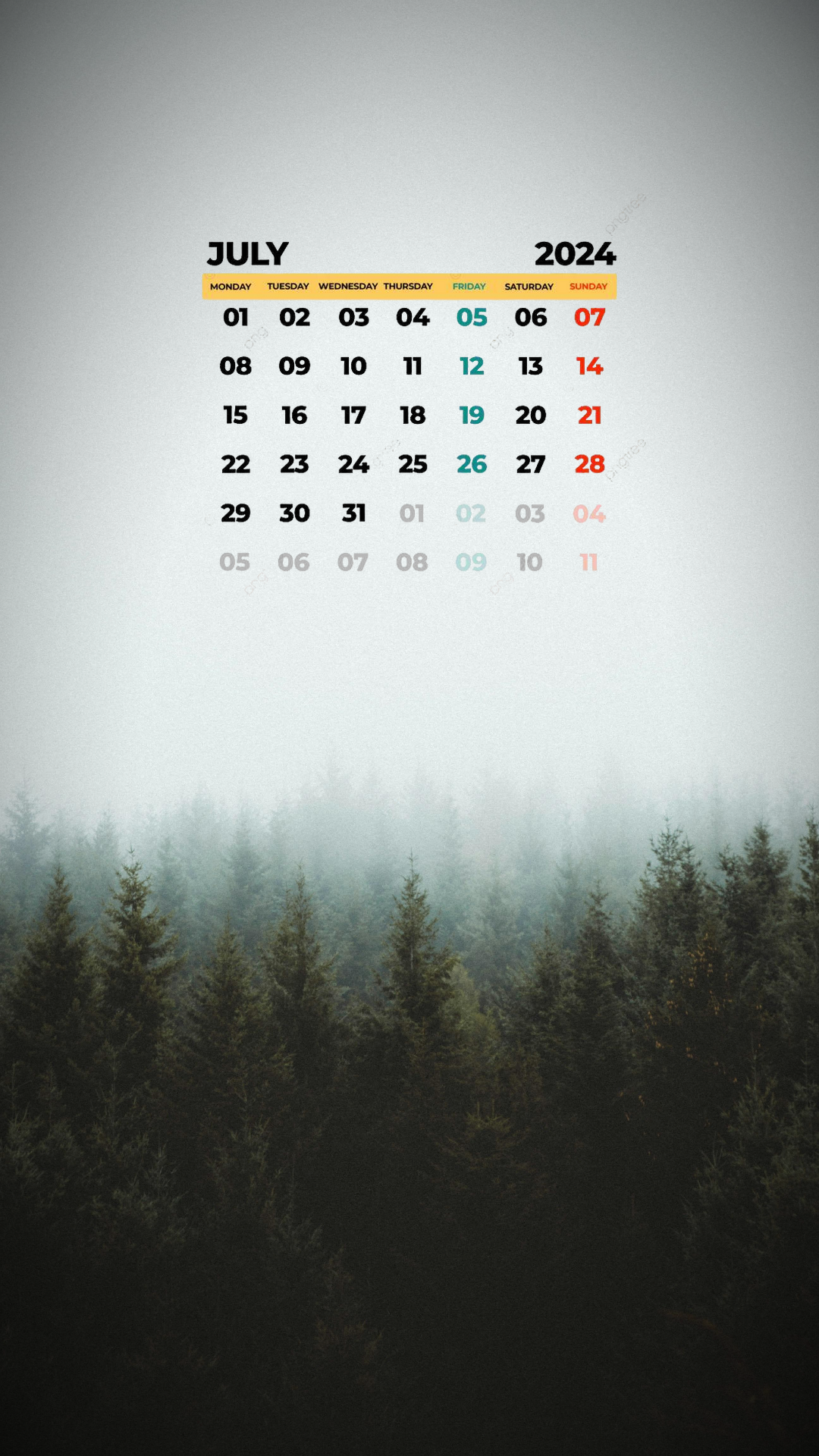 Wallpaper Creative Poster Instagram Story Jungle Date July