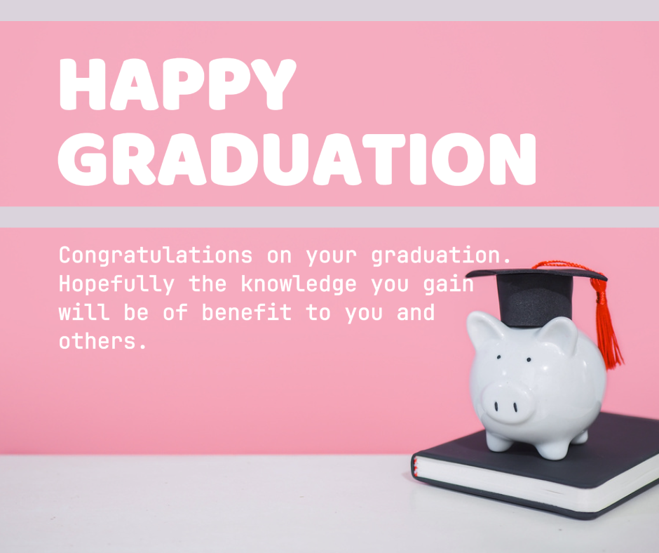 Temporada de graduación - Póster creativo Feliz graduación Publicación de Facebook Rosa minimalista