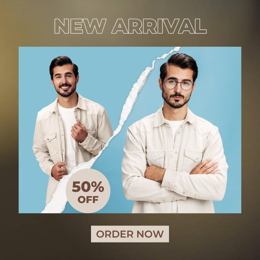 Poster Pemasaran Pakaian dan Sepatu Posting Instagram