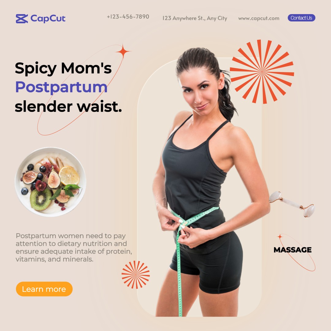 Mutter und Baby Postpartale Reparatur Werbung Einfach