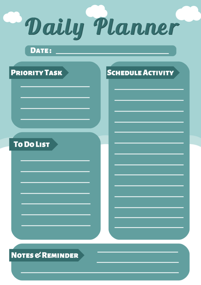 Daily Planner Template 
