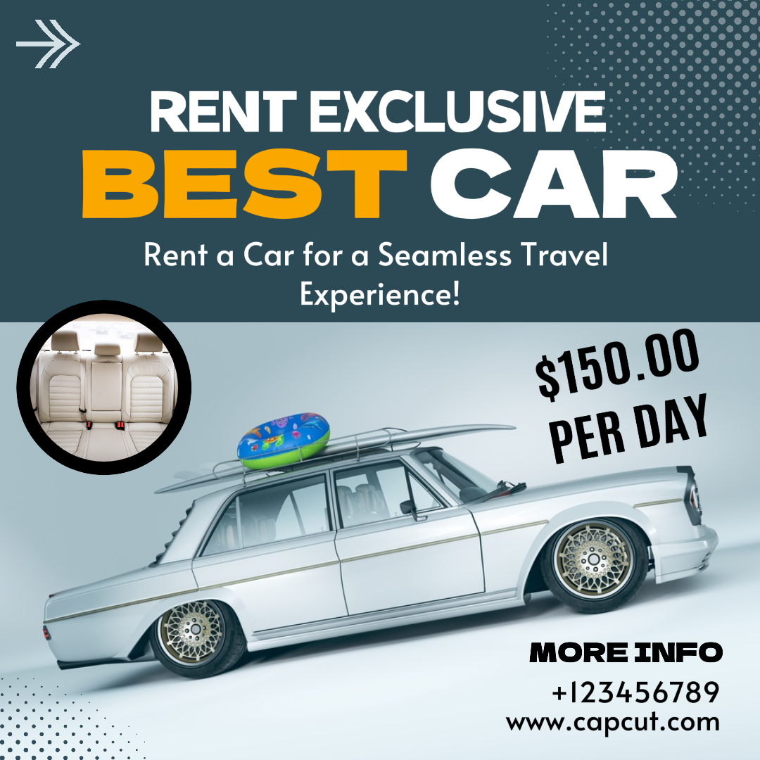 Autos Marketing Poster Beste Autovermietungsaktion Instagram Post